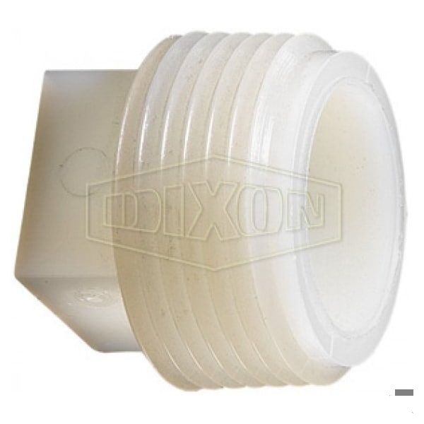 Dixon Tuff-Lite Square Head Drain Plug, 1/2 in Nominal, MNPT End Style, Nylon TPS4 - main